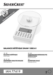 Silvercrest SNAW 1000 A1 Operating Instructions Manual