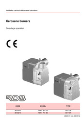 Riello 3513010 Installation, Use And Maintenance Instructions