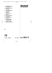 Einhell CEN 151/1 Operating Instructions Manual