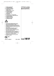 Pro Work PHR 101F Operating Instructions Manual