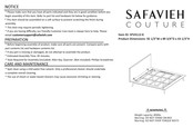 SAFAVIEH COUTURE SFV4112-K Quick Start Manual