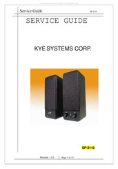 Genius KYE Systems SP-S110 Service Manual
