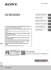 Sony XAV-AX4050 Operating Instructions Manual