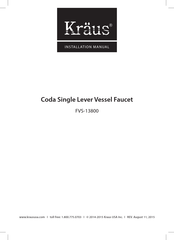 Kraus FVS-13800 Installation Manual