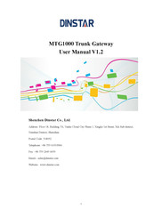 Dinstar MTG1000 User Manual