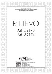 Gessi RILIEVO 59174 Manual