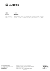 Tecnoinox FRV83FG7 Manual