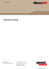 Menzi Muck IHI 30V4 Operator's Manual