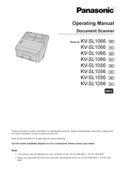 Panasonic KV-SL1056 K2 Operating Manual