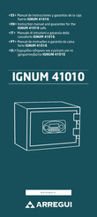 Arregui IGNUM 41010 Instruction Manual And Guarantee