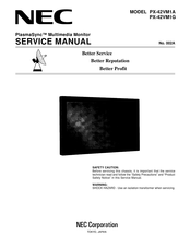 NEC PlasmaSync PX-42VM1G Service Manual