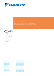 Daikin Altherma EBBH11DF9W User Reference Manual