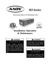 AAON H3 Series Installation Operation & Maintenance