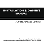 Midea WDC-86E/KD Installation & Owner's Manual