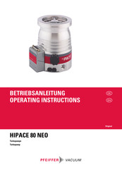 Pfeiffer Vacuum HIPACE 80 NEO Operating Instructions Manual