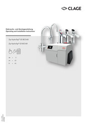 clage Zip HydroTap G5 BCS 60 Operating And Installation Instructions