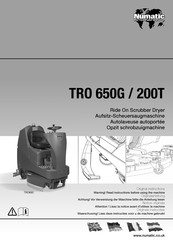 Numatic TRO 650G Instructions Manual