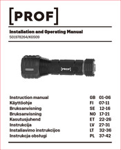 PROF 501978264 Installation And Operating Manual