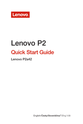 Lenovo P2a42 Quick Start Manual