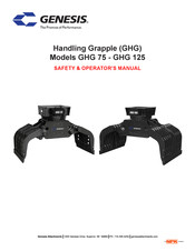 Genesis GHG 75 Safety & Operator Manual