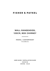 Fisher & Paykel HC120BCX2 User Manual / Installation Manual