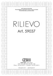 Gessi RILIEVO 59037 Bath Mixing Program