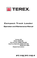 Terex PT-110 F Operation And Maintenance Manual