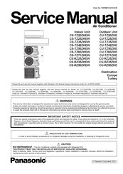 Panasonic CS-RZ50ZKEW Service Manual