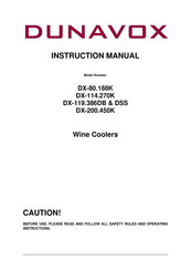 Dunavox DX-200.450K Instruction Manual