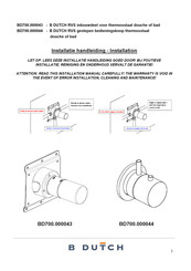B DUTCH BD700.000044 Installation Manual