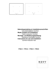 Novy 1752-2 Instructions For Use And Installation