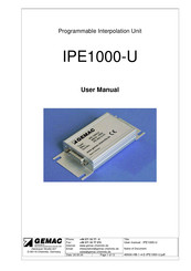 GEMAC IPE1000-U User Manual