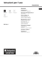 Hotpoint Ariston BSZ 30 V Series Operating Instructions Manual
