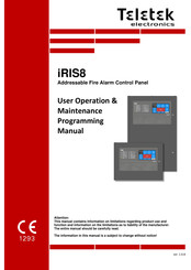 Teletek electronics iRIS8 User Operation & Maintenance Manual