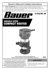 Bauer 58253 Owner's Manual & Safety Instructions