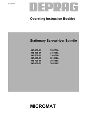 Deprag 339271 B Operating Instruction Booklet