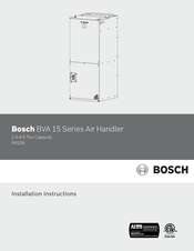 Bosch BVA 15 Series Installation Instructions Manual