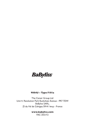 BaByliss 9004U Manual