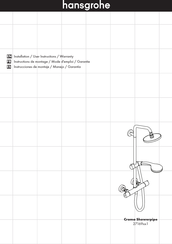 Hans Grohe Croma Showerpipe 27169 1 Series Installation/User Instructions/Warranty