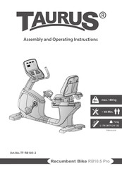 Taurus TF-RB105-2 Assembly And Operating Instructions Manual