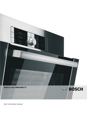 Bosch HBG23B4 1Y Series Instruction Manual