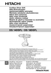 Hitachi Koki DS 14DSFL Instructions Manual