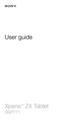 Sony SGP771 User Manual