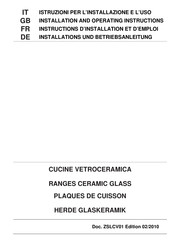 Giorik Unika 900 CV940T Installation And Operating Instructions Manual