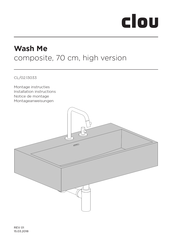 Clou Wash Me CL/02.13033 Installation Instructions Manual