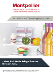 Montpelier MS136W Installation And Operating Instructions Manual