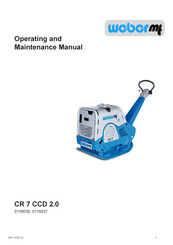 Weber mt 0116636 Operating And Maintenance Manual