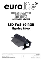 EuroLite LED TWS-10 RGB User Manual
