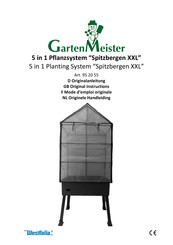 Westfalia Gartenmeister Spitzbergen XXL Instructions Manual