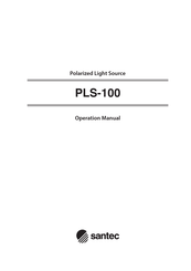 Santec PLS-100 Operation Manual